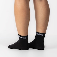Kit de Meias adidas Logo Linear Ankle - com 3 Pares - Adulto - Foto 8