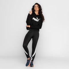 Blusa Feminina Cropped Puma com Capuz Essentials Logo - Foto 4