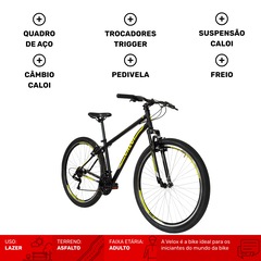 Bicicleta Caloi Velox Aro 29 Freio V-Brake Câmbio Indexado 21 Marchas - Foto 2