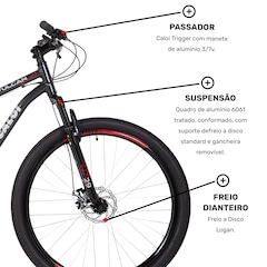 Bicicleta Caloi Vulcan - Aro 29 - Freio a Disco Mecânico - Câmbio Traseiro Shimano - 21 Marchas - Foto 7