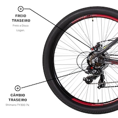 Bicicleta Caloi Vulcan - Aro 29 - Freio a Disco Mecânico - Câmbio Traseiro Shimano - 21 Marchas - Foto 8
