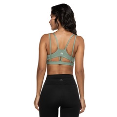 Top Fitness com Bojo adidas Baixa Sustentação Yoga Luxe Studio - Foto 3
