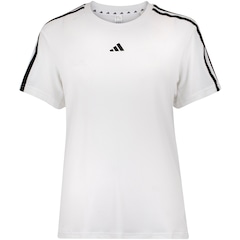 Camiseta Feminina adidas Manga Curta Essentials 3 Listras - Foto 1