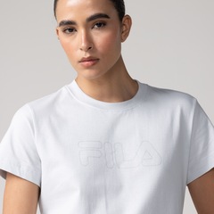 Camiseta Feminina Fila Manga Curta Basic Outline - Foto 4