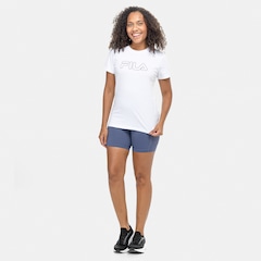 Camiseta Feminina Fila Manga Curta Basic Outline - Foto 4