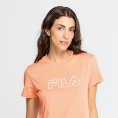 Camiseta Feminina Fila Manga Curta Basic Outline - Foto 4