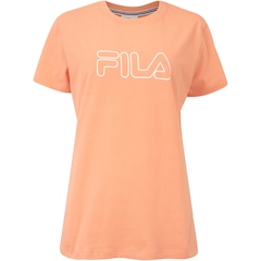 Camiseta Feminina Fila Manga Curta Basic Outline - Foto 5