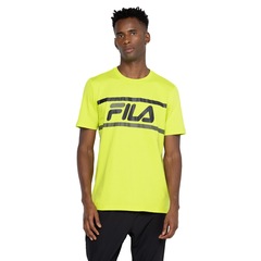 Camiseta Masculina Fila Manga Curta Letter Colors - Foto 2