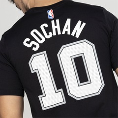 Camiseta San Antonio Spurs Masculina Nike Manga Curta Jeremy Sochan - Foto 7
