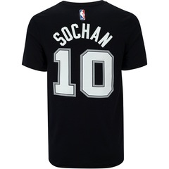 Camiseta San Antonio Spurs Masculina Nike Manga Curta Jeremy Sochan - Foto 9