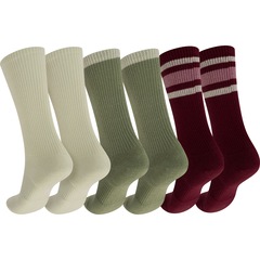 Kit de Meias Cano Alto Nike Feminino Dri-Fit Cushioned Crew com 3 Pares - Foto 2