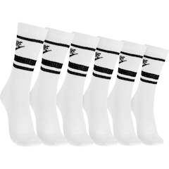Kit de Meia Nike Cano Alto Everyday Essential Crew - Adulto - 3 pares - Foto 1