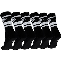 Kit de Meias Cano Alto Nike Essential Crew 3 Pares Adulto - Foto 2