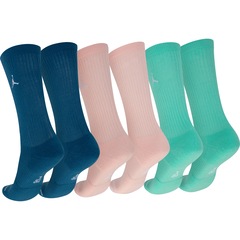 Kit de Meia Jordan Everyday Cush Poly Crew Cano Alto Adulto - 3 Pares - Foto 2