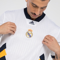 Camiseta Real Madrid Masculina adidas Manga Curta Icon - Foto 5