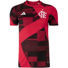 Camisa Pré-Jogo do Flamengo 23 adidas - Masculina - Foto 8