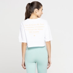 Blusa Cropped Manga Curta Feminina Oxer Estampada - Foto 4