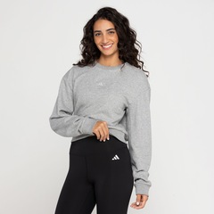 Blusa de Moletom Feminina adidas sem Capuz All Szn - Foto 6