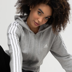 Jaqueta Feminina adidas com Capuz Track Top 3 Listras - Foto 7