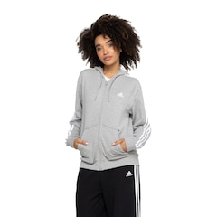 Jaqueta Feminina adidas com Capuz Track Top 3 Listras - Foto 2