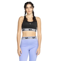 Top Fitness Sem Bojo Puma Média Sustentação Strong - Adulto - Foto 1