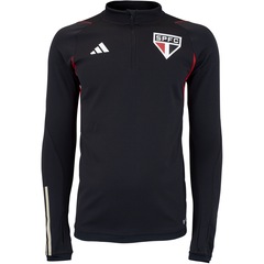 Blusa de Moletom Treino do São Paulo adidas Masculina Comissão - Foto 10