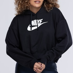 Blusão Nike com Capuz Sportswear Club Flc Gx Crop - Feminino - Foto 3