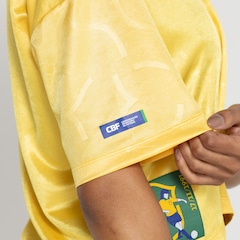 Camiseta do Brasil CBF Feminina Cropped Retrô Liberdade - Foto 6