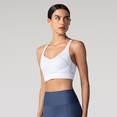 Top Fitness com Bojo Fixo Oxer Alta Sustentação Alça Cruzada - Adulto - Foto 1