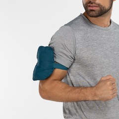 Jaqueta Corta-Vento Masculina Oxer com Capuz Packable Tecido Plano Corrida - Foto 7