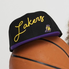 Boné Aba Reta Los Angeles Lakers New Era NBA 950 Snapback Core BLK - Foto 5