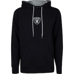 Blusa de Moletom Las Vegas Raiders New Era NFL Masculina com Capuz Básico Sazon - Foto 6