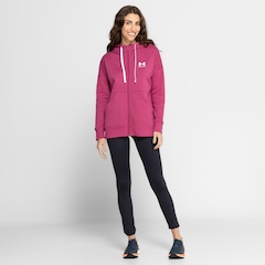 Jaqueta de Moletom Feminino Under Armour com Capuz Rival Fleece - Foto 4