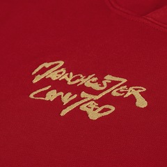 Blusa de Moletom Masculina adidas com Capuz Manchester United Caligraphy - Foto 11