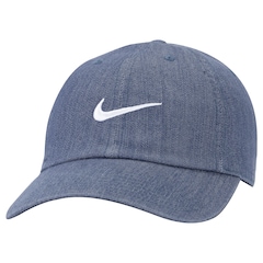 Boné Aba Curva Nike Strapback H86 Swoosh Denim - Adulto - Foto 1