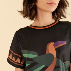 Camiseta Feminina Farm Manga Curta Dry Fit Rio Gráfico - Foto 4