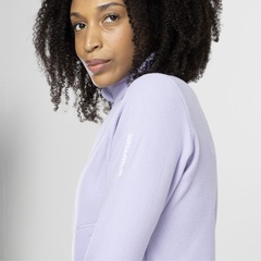 Jaqueta Feminina Salomon com Proteção Solar Fleece Polar Lt Lavander - Foto 6