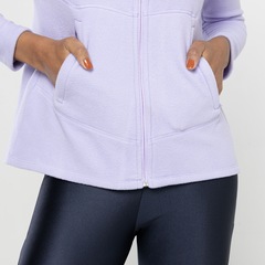 Jaqueta Feminina Salomon com Proteção Solar Fleece Polar Lt Lavander - Foto 7