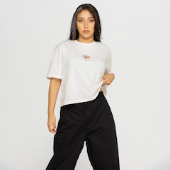 Blusa Cropped Manga Curta Vans Apple Crew - Foto 3