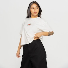 Blusa Cropped Manga Curta Vans Apple Crew - Foto 4