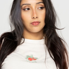 Blusa Cropped Manga Curta Vans Apple Crew - Foto 7