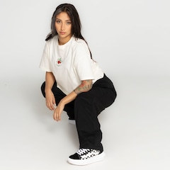 Blusa Cropped Manga Curta Vans Apple Crew - Foto 8