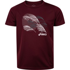 Camiseta Infantil ASICS Manga Curta Estampada - Foto 1