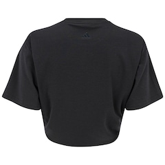 Blusa Cropped Feminina adidas Studio Yoga - Video 1