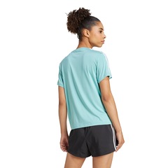 Camiseta Feminina adidas Manga Curta Essentials 3 Listras - Foto 2