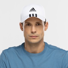 Boné Aba Curva adidas Strapback Baseball 3 Listras - Adulto - Foto 2