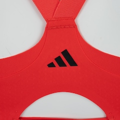 Top Fitness com Bojo adidas Alta Sustentação Luxe Zíper - Adulto - Foto 3