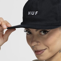 Boné Aba Reta Huf Snapback Dat Hat Logo Reg Metal - Foto 2