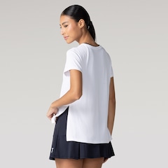 Camiseta Oxer Feminina Alongada Abertura Lateral - Foto 2