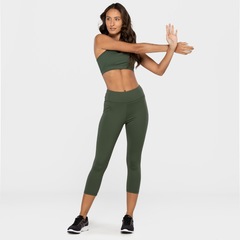 Calça Feminina Oxer Capri Campeão Slim Média Compressão Cós Baixo - Foto 3